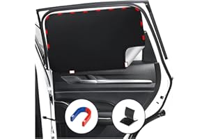 XCBYT Parasol Coche Bebe, Magnetico Parasol Ventanas Traseras Coche, Protector Solar Coche Cortinas, Protección UV, Protección contra el Calor, 2 Unidades