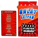 AEE&reg; Anlat L&uuml;tfen Yasaklı Kelime Anlatma Oyunu Karları 55 &Ccedil;ift Y&ouml;nl&uuml; Kart