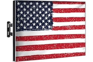 Garnetics Copertura per TV da esterno da 80 a 85 pollici resistente alle intemperie, protezione completa per TV a schermo piatto da esterno – US Flage