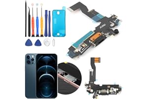 RongZy Dock Connector für iPhone 12/12 Pro Ladebuchse mit Flex Kabel kompatibel mit iPhone 12/12 Pro USB Typ C Ladeport Ersatz