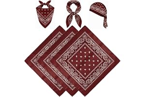 3 st bandana, paisleybandana, pannband, unisex, cowboy, cowgirl, halsduk, huvudbonader, bandanas för kvinnor och män, cowboya