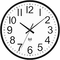 ALEENFOON 12 Pouces Horloges Murales Silencieuse De Salon Cuisine Modernes Design Pendules