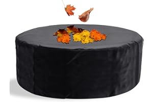 KUNAXKU Couverture ronde Whirlpool 190x70 CM-420D UV et résistant à l'eau, couverture complète pour 4 places Whirlpool extérieur (portable)