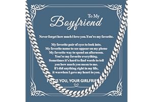 LOCCY Silver Cuban Chain Gifts for Man Husband Boyfriend Son Love, 3.5/5/6mm Cuban Chain Necklace Gift for Birthday Valentines Day Graduation Christmas 18/20/22Inch Length