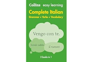 Easy Learning Italian Complete Grammar, Verbs and Vocabulary (3 books in 1): Trusted support for learning (Collins Easy Learning Italian)