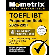 Buy TOEFL IBT Preparation Book 2026-2027 - 4 Full-Length Practice