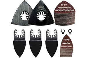 XXGO 105 Pcs Triangle Finger Oscillating Multi Tool Sanding Pads Kits XG3105U
