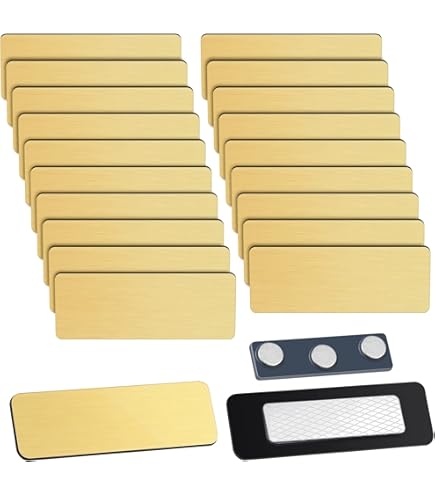 Custom Engraved Metal Name Tag Badge With Pin Magnetic Name Tag Personalized Tag