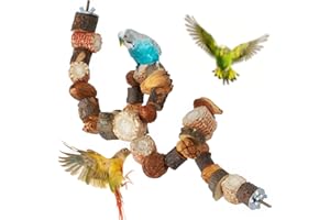 Sitzstangen für Vögel, Vogel Zubehör für Käfig Sitzstangen für Wellensittiche Spielzeug für Nymphensittich und Papagei Formbare Drahtverstärkung (80cm)