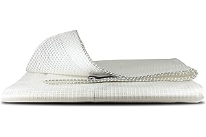 Bortaberg Tarpaulin Strengthened Waterproof Heavy Duty - Clear Tarp Sheet - Premium Quality Cover Made of 100gram/sm Reinforcing Mesh, for Camping Fishing Gardening Pets ([m]4x6 || 13'x20')