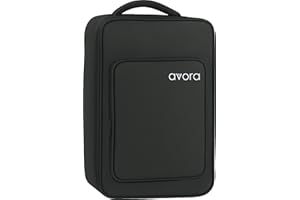 Avora Universal Cajon Tasche – Gepolsterte Transporttasche mit Rucksackfunktion, Große Außentasche für Zubehör & Noten - Langlebiges Nylongewebe - Passend für Cajon bis 50x31x31 cm - Schwarz