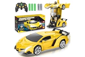 Chridark Transforming Remote Control Car for Boys 3-8 Years Old - 2 in 1 Robot RC Car, Birthday Gifts and Presents for Kids