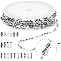 50 Pz/lotto 1.2/1.5/2/2.4/3.2mm Connettore A Catena A Sfera In Acciaio Inossidabile Perline A Crimpare Perline Chiusura Finale Per La Creazione Di Gioielli - Foto 5