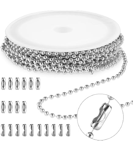 Catena 1 Metro 5 Mm In Acciaio Inox DIN5685A A Maglia CORTA AISI 316 Ancoraggio Inossidabile 86283537