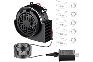 YUMSUR Inflatable Air Blower Replacement,Inflatable Air Fan Replacement with 5 LED Light String for Inflatables Costume Christmas Thanksgiving Halloween Yard Lawn Inflatables Outdoor BBQ Picnic Camping
