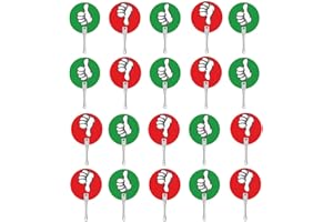 SIRSEON 20 Stück Daumen Hoch Daumen Unten Klassenzimmer Abstimmpaddel Ja Nein Paddel Daumen Hoch Daumen Nach Unten Paddel Schilder Abstimmungspaeddel Wahre Falsche Paddel Für Klassenzimmer Abstimmung