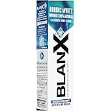 BlanX, Dentifricio Nordic White, Dentifricio Sbiancante Anti-Macchia, con Minearli Nordici 100% Naturali, Azione Lenitiva, Sb