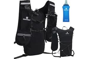 BBAIYULE Lightweight Running Vest Backpack Outdoor Sports Trail Racing Marathon Hiking Fitness Bag Hydration Vest Pack for Men Women,Cycling Hydration Backpack Water backpack