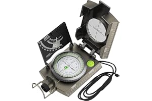 Proster militär marschkompass professionell fickkompass pilkompass kompass med klinometer bärrem väska för jakt vandring och