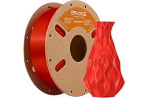 ERYONE PLA Filament 1.75 mm, Filament Pour Imprimante 3D PLA, 0,03 mm, 1 kg/Spule, Rouge