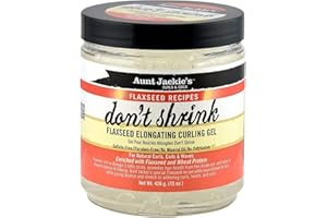 Aunt Jackie's Don't Shrink Flaxseed Elongating Curling Gel, 15 oz by Aunt Jackie's