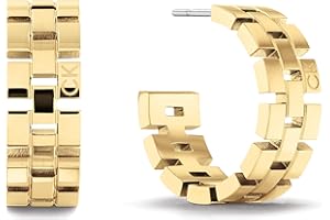 Calvin Klein Damska kolekcja GEOMETRIC Hoop Kolczyki Stal nierdzewna - 35000249