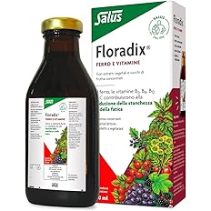 Salus Floradix - Integratore alimentare con Ferro e Vitamine per contribuire a ridurre la stanchezza e la fatica - 500ml