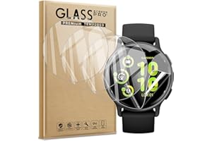WFTE Screen Protector for Garmin Vivoactive 6 / Garmin Vivoactive 5 GPS 42MM, [4-Pack] Flexible TPU Film Screen Protector [Full Coverage] [HD Clear] [Bubble Free] Ultra-thin TPU Soft Film(Not Glass)