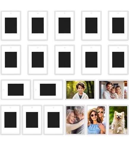 Cadre Photo Pour Suivi De Croissance Enfant - Blanc, 43 Cm - Pour Photos 2,5 X 3,5 Cm - Décoration Bureau Ou Mur