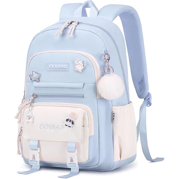 Tanou Schoolrugzak voor meisjes, ademend en comfortabel, schooltas, meisjes, basisschool en universiteit, modieuze schoolrugzak voor jongeren, van Oxford-stof, Paars, 31x16x45 cm