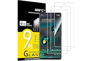 NEW'C 3 Piezas, Protector Pantalla para Google Pixel 6a (6,1 Pulgadas), Cristal templado Antiarañazos, Antihuellas, Sin Burbujas, Dureza 9H, 0.33 mm Ultra Transparente, Ultra Resistente