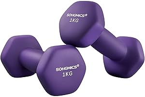 ‎SONGMICS SONGMICS 2 Stück Hexagon Hanteln mit Neoprenbeschichtung für Krafttraining, Fitness, Zuhause