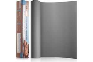OAZ Parches de Reparación de Cuero Autoadhesivo, Cinta de Reparación de Cuero 40 x 80 cm, Grandes Parches de Cuero Adhesivos para Sofás, Muebles, Asientos de Automóviles Gris oscuro