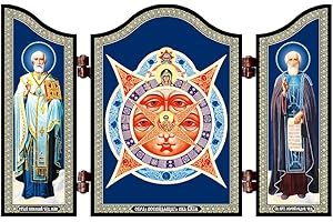 NKlaus 1404 GM Allsehende Auge Gottes christliche Ikone Triptychon Vsevidjashhee Oko