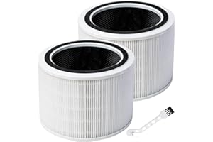 YONICE 2 Pezzi Filtro di Ricambio Compatibile con LEVOIT Core 200S,Core 200-RF Purificatore d'aria,Filter HEPA,Filtro ai Carboni Attivi ad Alta Efficienza
