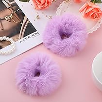 4 Pompon-Haargummis – Flauschige Elastische Haarbänder In Rosa, Für Mädchen & Frauen