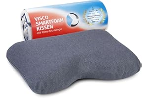 ‎THIRD OF LIFE Gianfar QuickDry Side Sleeper Pillow Ergonomic Neck Pillow for Side Sleepers High-Quality Memory Foam HWS Visco Pillow Quick-Drying Climate Cover 55 x 40 x 12/10 cm