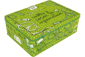 Laroom Caja metálica, Metal, Verde