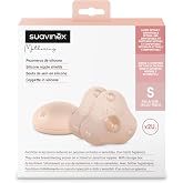 Suavinex, Pack of 2 Breastfeeding Nipples - Soft and Thin Silicone Nipples - Prevents Discomfort and Irritation, Facilitates