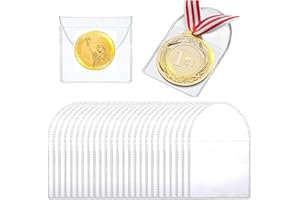 FUYIHGL 50 Stück Münztaschen Set Münzen Hüllen - Kunststoff Münzhüllen, Durchsichtig Aufbewahrung Münzkapseln - Münzetui - Coin Case Münze Sammeln Zubehör für Münzen Schmuck und kleine Gegenstände