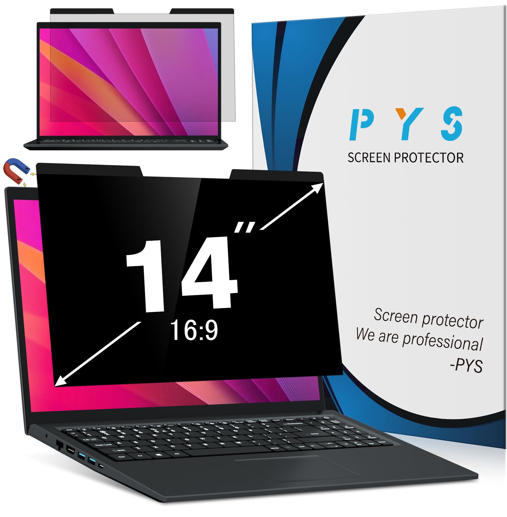 PYS Magnetic Privacy Screen Filter Review: Laptop & Computer Monitor Shield