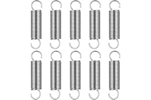 HEOZHUYI Extension Spring, 10 Pcs Tension Springs, Extended Compressed Springs, Dual Hook Heavy Duty Stainless Steel Replacement Spring for Tents, Awnings, Trampoline-2.95X0.66X0.07inch