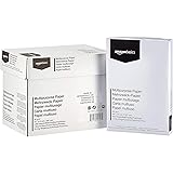 Amazon Basics Papel multiusos para impresora A4 80gsm, 2500 Unidad, 5 Paquetes de 500, Blanco