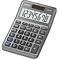 CASIO MS-80F Desk Calculator 8-Digit, Metal Front, Tax, Currency