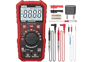 BINTA Digital Multimeter 6000 Counts with Auto-Ranging AC/DC Current and Voltage, Ohm Volt Amp Meter Tests Live Wire, NCV, HFE, Capacitance, Temperature, Continuity, Diode Measuring for Auto Home