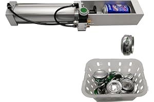 Lhfacc Air Cylinder Can Crusher Heavy Duty Efficient Soda Beer Smasher, Eco-Friendly Recycling Tool for Aluminum Cans