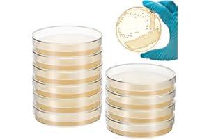 SHINEOFI 10pcs Nutrient Agar Petri Dishes, 7cm Pre-poured Agar Plates for Laboratory Use School Projects And Research Science Experiment Prepoured Supplies