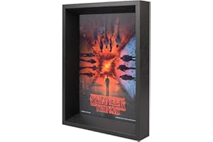 Grupo Erik Quadro Stranger Things 3D - Stranger Things Gadget : Stampa 3D con Cornice Personalizzata : Poster Tridimensionale | Merchandising Ufficiale (22,7x30 cm)