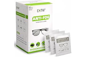 ‎EOTW AntiBeschlag Tücher für Brillen, EOTW Einzeln Verpackt Anti-Beschlag Reinigungstücher Nebel-Blocker für Augengläser, Bildschirm und Auto-Spiegel, Reisen 50 Stück