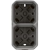 Legrand - Double waterproof Plexo box - For horizontal or vertical surface mounting - Grey - 069672LE